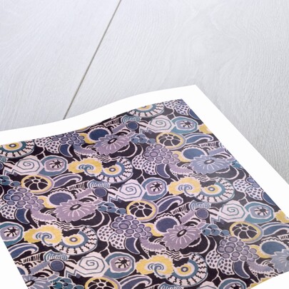 Grapes and flowers dress fabric by George Sheringham
