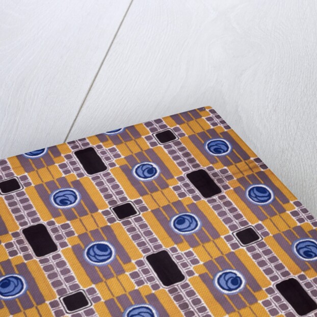 Blue Roses furnishing fabric by Joseph Percy Bilbie