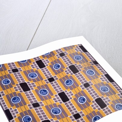 Blue Roses furnishing fabric by Joseph Percy Bilbie