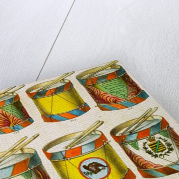Drums, from Lindner Toy Catalogue. Germany, mid-19th century by Anonymous