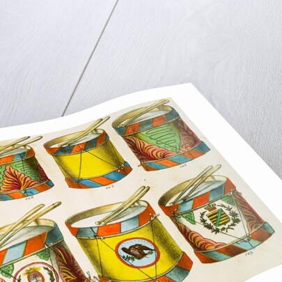 Drums, from Lindner Toy Catalogue. Germany, mid-19th century by Anonymous