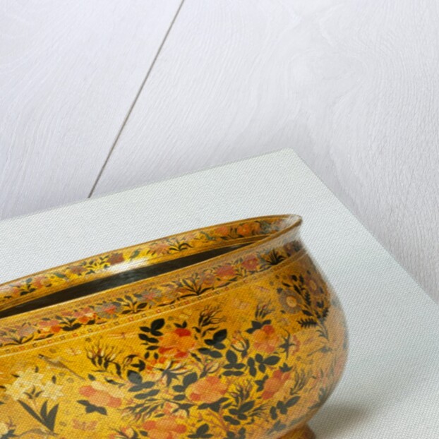 Papier mâché bowl. Kashmir, India, 1910 by Unknown