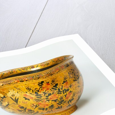 Papier mâché bowl. Kashmir, India, 1910 by Unknown