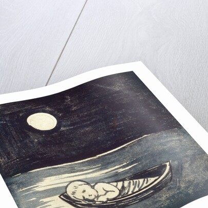 Infant in Boat by William Frend De Morgan