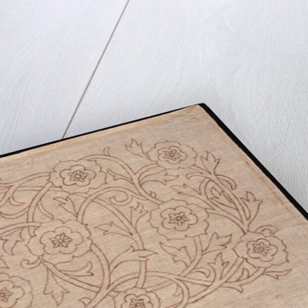 Unfinished embroidery kit with floral design by Mary Morris