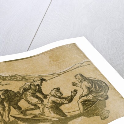 The Miraculous Draught of Fishes after Raphael by Ugo da Carpi