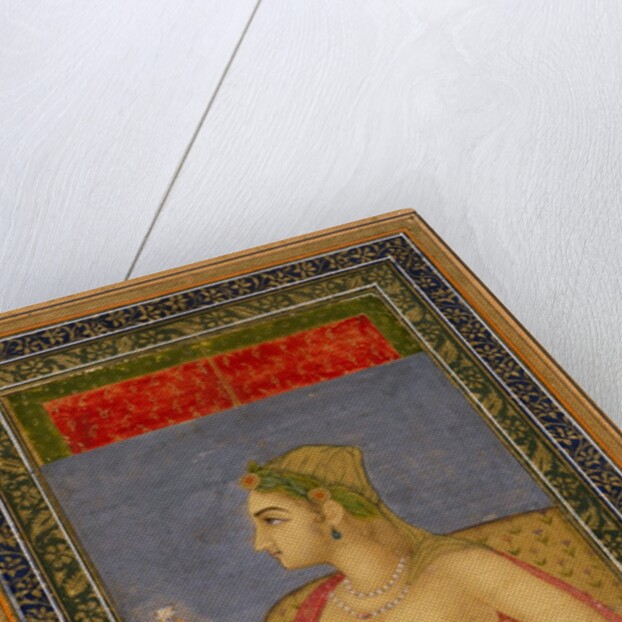 A lady holding a wine cup. India, early 18th century by Unknown