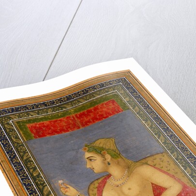 A lady holding a wine cup. India, early 18th century by Unknown