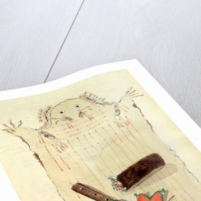 Sketch depicting North American Indian artefacts, Charles Hamilton Smith. England, 19th century by Charles Hamilton Smith