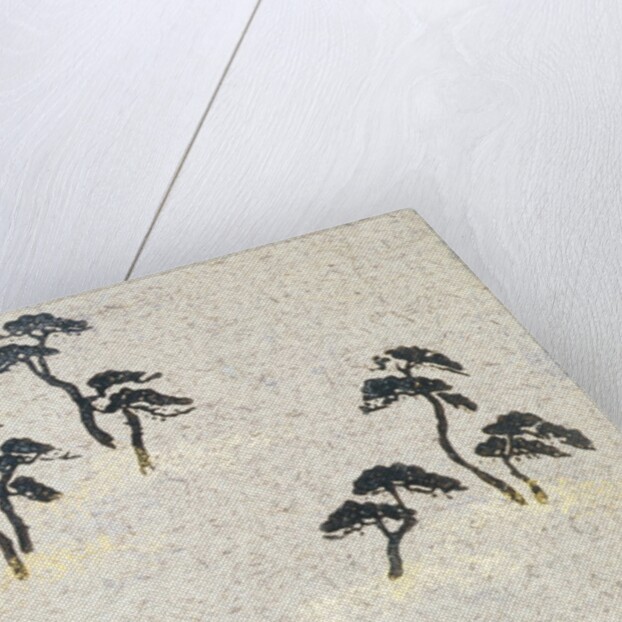 Japanese sliding door paper by Unknown