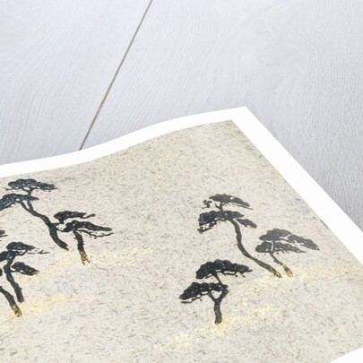 Japanese sliding door paper by Unknown