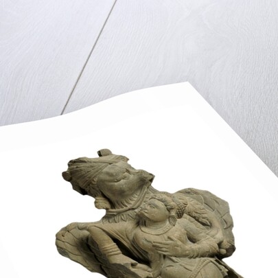 Garuda abducting Queen Kakati. Gandharan,  2nd - 3rd century by Unknown
