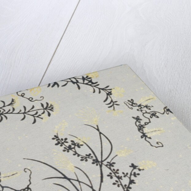 Japanese sliding door paper by Unknown