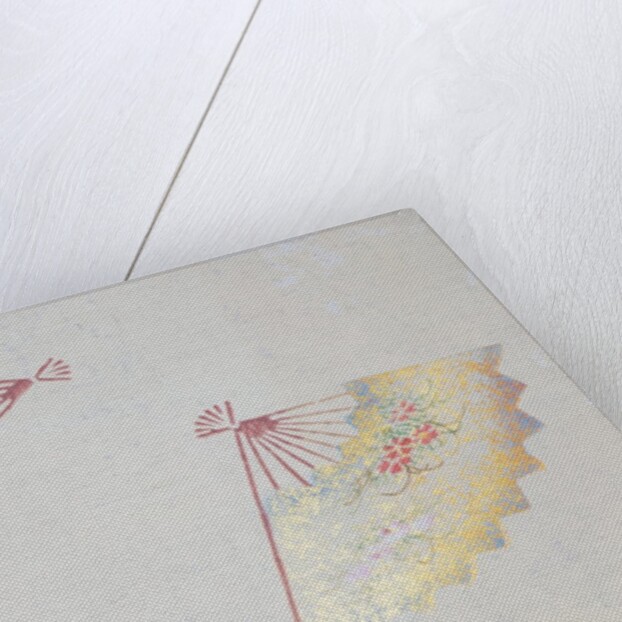 Japanese sliding door paper by Unknown