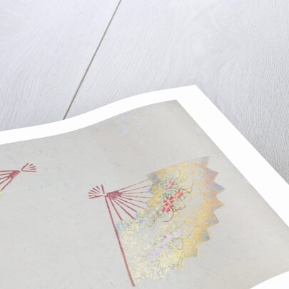 Japanese sliding door paper by Unknown