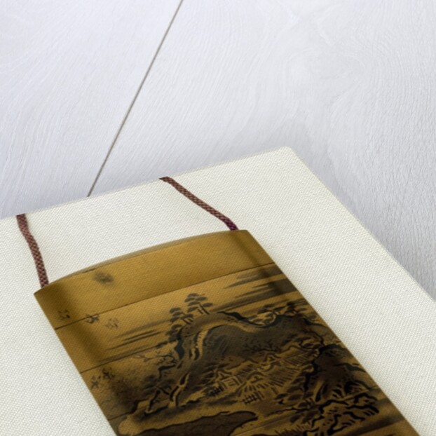 Inro depicting Mountain Scene by Unknown