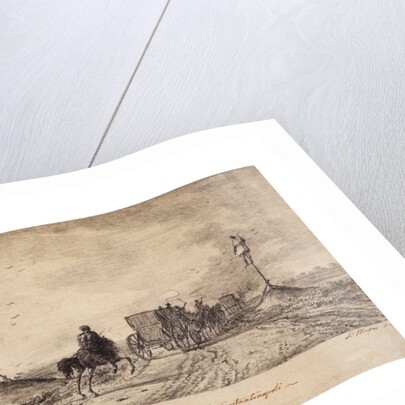 Road between Silivria and Ciarluk, Road to Constantinople by Luigi Mayer