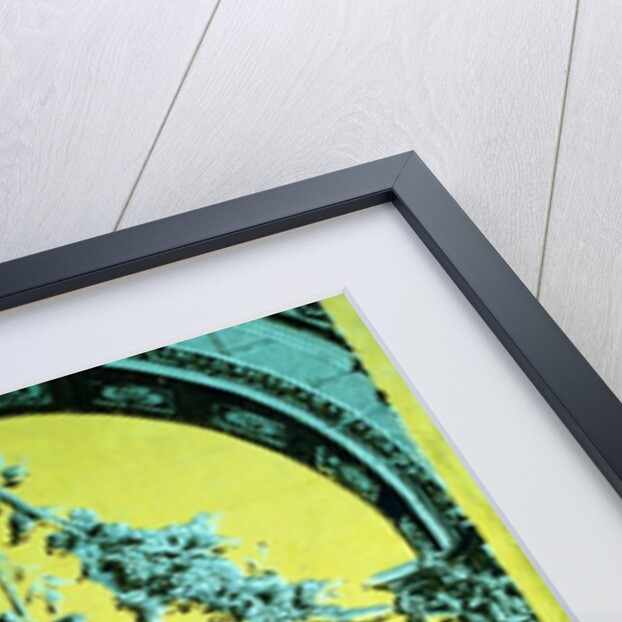 Pillar and Arch style floral archway depicted on wallpaper by Unknown