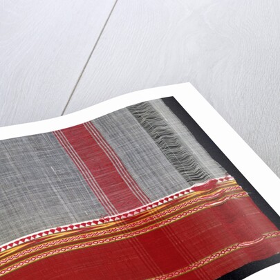 Sari with borders, detail by Unknown