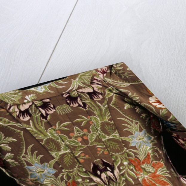 Mantua of Spitalfields, detail. England, early 18th century by Unknown