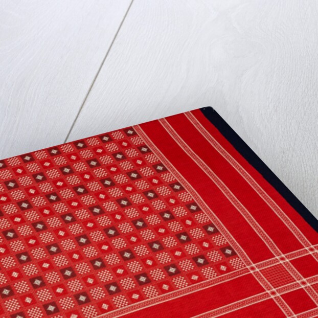 Ikat Handkerchief, one of a pair, detail by Unknown