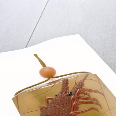 Inro depicting a crayfish by Tachibana Gyokuzan