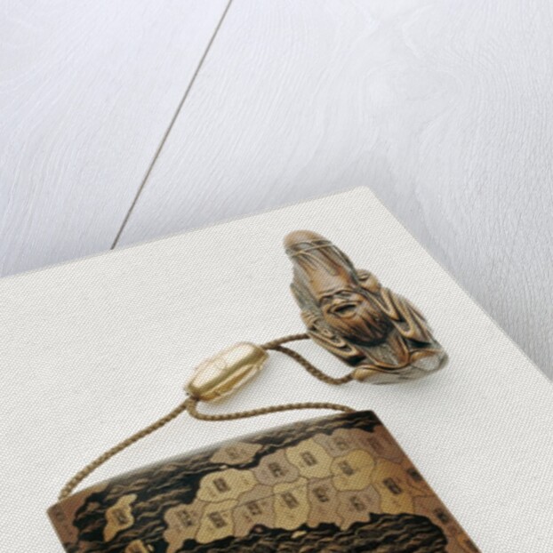 Inro depicting the map of Japan by Inaba
