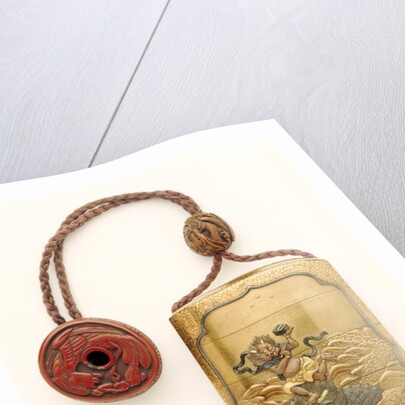 Inro depicting the Chinese God of Literature by Unknown