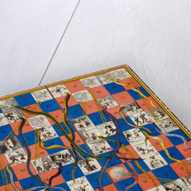 Board Game, Kismet (Snakes & Ladders) by Unknown