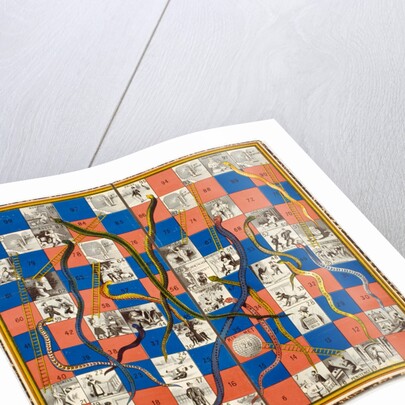 Board Game, Kismet (Snakes & Ladders) by Unknown