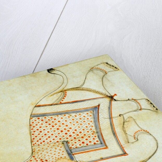 Study of a State Elephant with Ornamental Trappings. Kota, India, early 19th century by Unknown