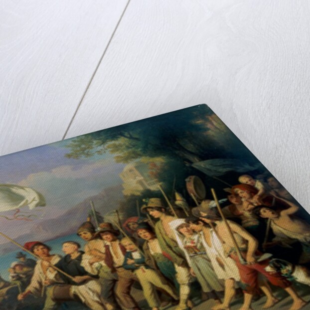 Playing at Soldiers by Johann Baptist Kirner