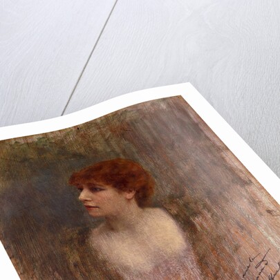 Sarah Bernhardt, probably a self portrait. France, 1896 by Sarah Bernhardt