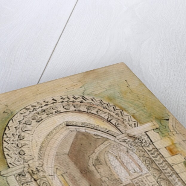 Chancel Arch, St.Peter's Church, Stanton Low by John Piper