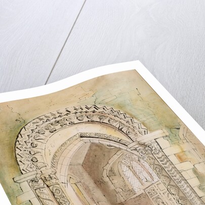 Chancel Arch, St.Peter's Church, Stanton Low by John Piper