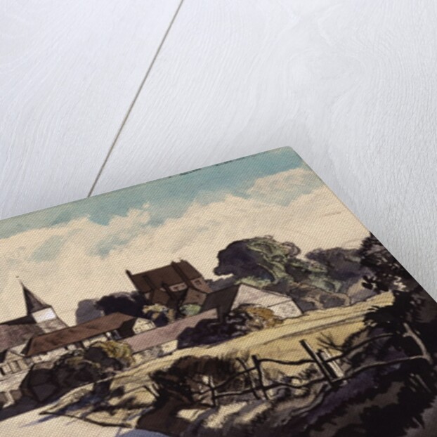 Litlington in the Cuckmere Valley by Rowland Hilder