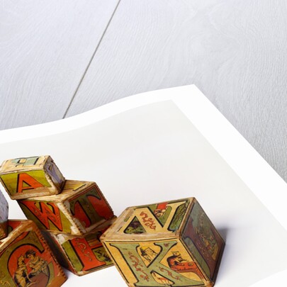 Alphabet nesting boxes by J A Crandall