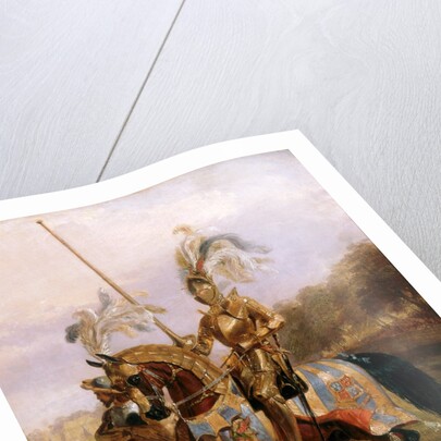 A Knight Enters The Lists at The Eglinton Tournament by Edward Henry Corbould