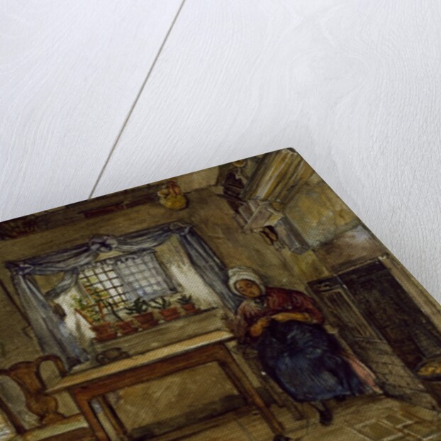 Woman in a cottage in Rievaulx by Charles West Cope