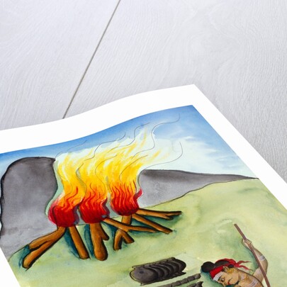 A potter at work by Unknown