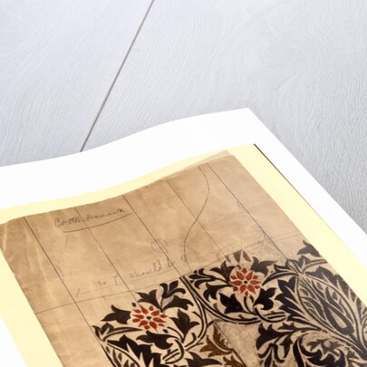Design for cotton damask by William Morris