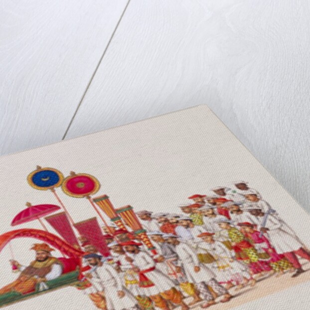 Procession with a visiting Singhalese ruler. Thanjavur, India, early 19th century by Unknown