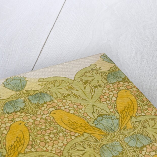 Yellow Birds textile design by Charles Francis Annesley Voysey