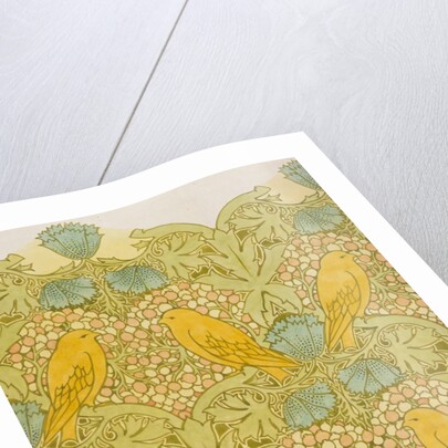 Yellow Birds textile design by Charles Francis Annesley Voysey