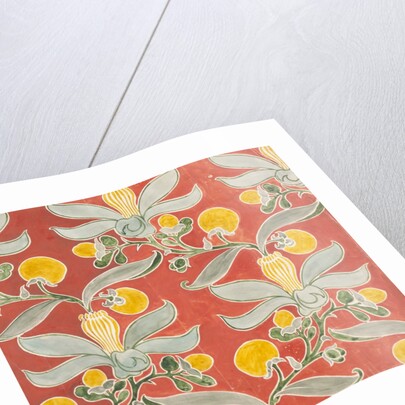 Passion Flower textile design by Charles Francis Annesley Voysey