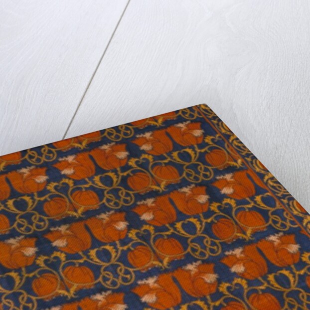 Bed cover with tulip design by Charles Francis Annesley Voysey