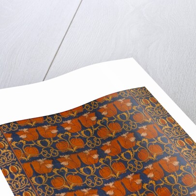 Bed cover with tulip design by Charles Francis Annesley Voysey