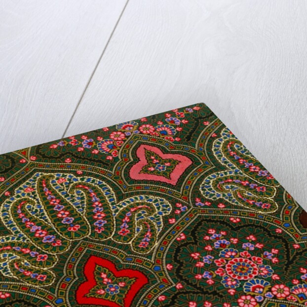 Design for printed shawl fabric by George Charles Haité