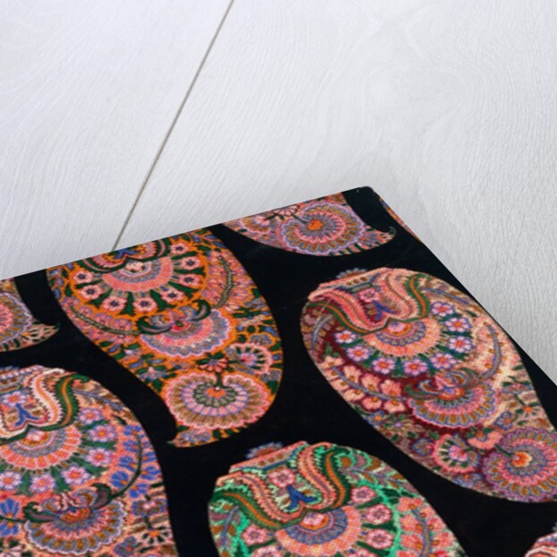 Design for a printed shawl fabric by George Charles Haite