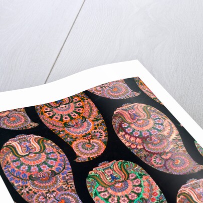 Design for a printed shawl fabric by George Charles Haite